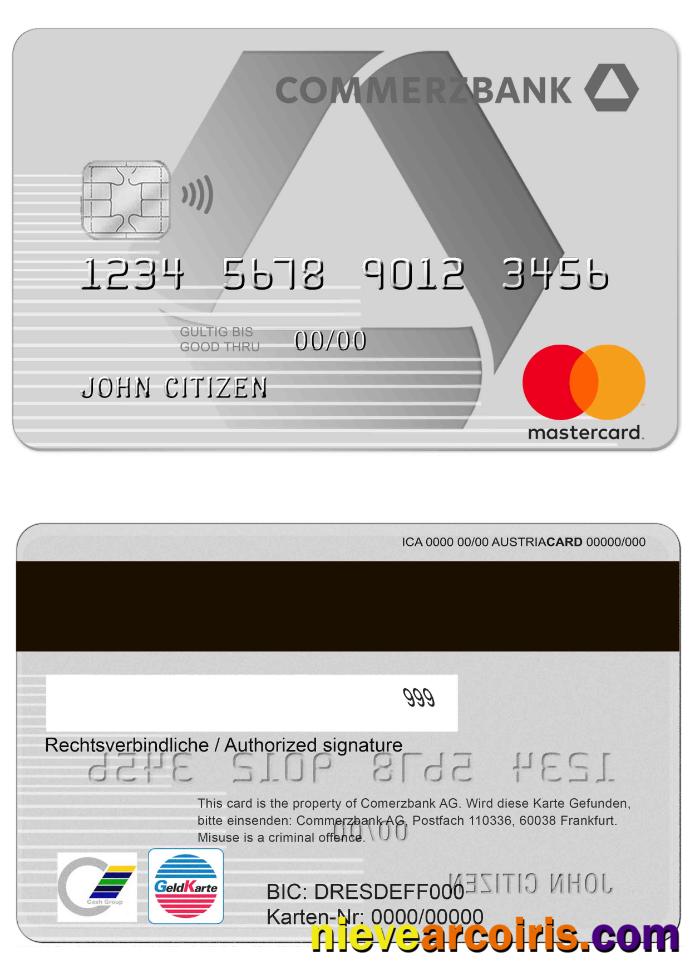 Germany Commerzbank Credit Card
